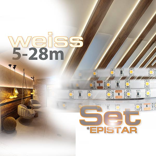 Set LED Strip Streifen WARMWEISS 6m 360 LEDs inkl. Netzteil, 54,99 €