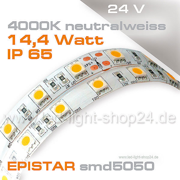 LED Streifen neutral weiss 4000K 24 Volt für Lichtdecke