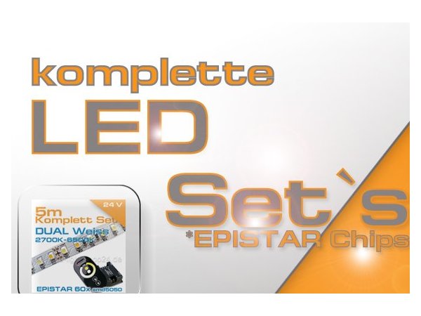 zu den Komplett Sets mit LED Strips