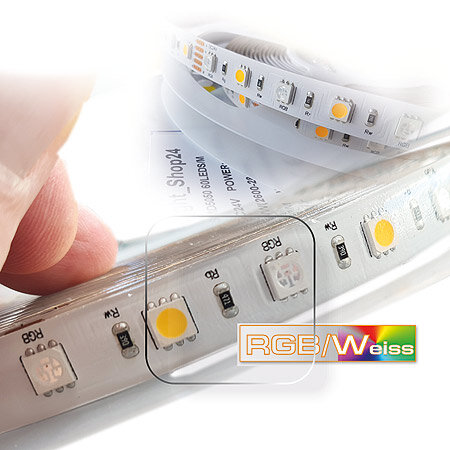 RGBW LED Streifen 24Volt 17,7Watt für Deckenbeleuchtung