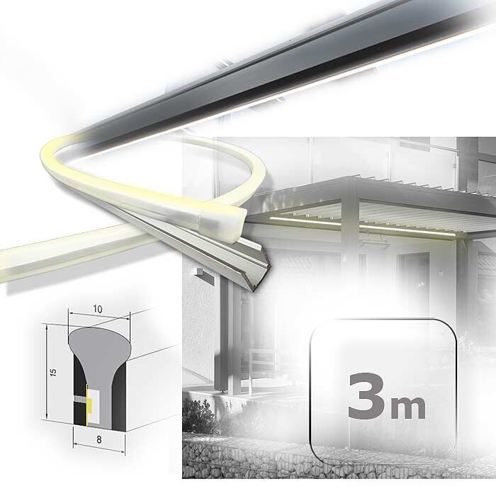 Lichtleisten für Carportbeleuchtung und Parkplatz