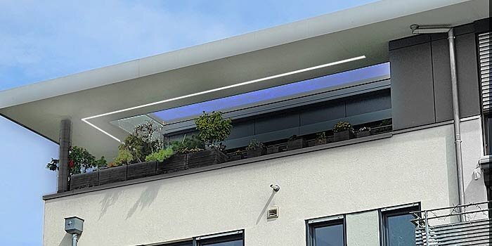 Perfekte Beleuchtung für Haus Vordach mit LED Lichtleiste oder LED Streifen