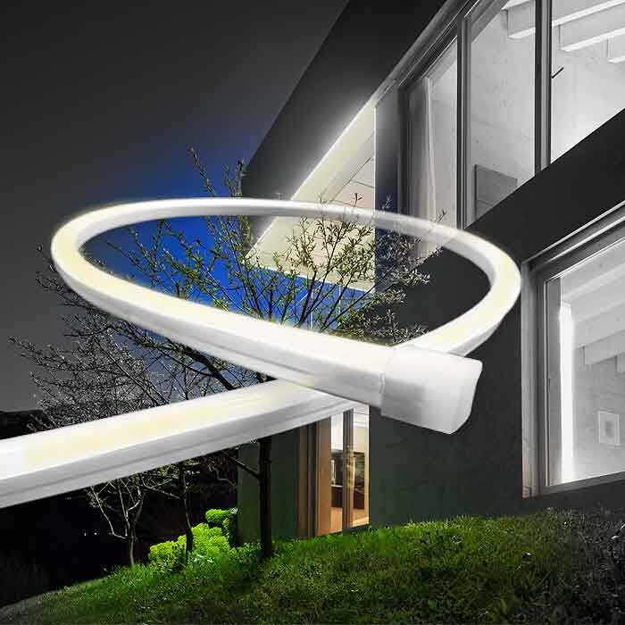 Dachüberstand filigran mit LED Beleuchten