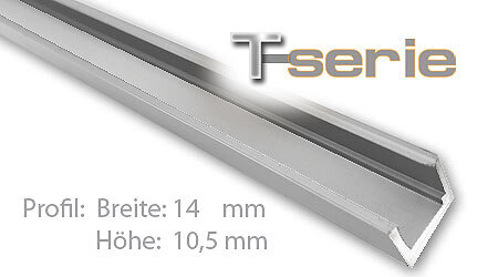 Montageprofil 100cm für T-Serie Lichtleiste