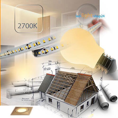 2700K warmweisse Lichtfarbe aller LED Leuchtmittel Ansicht