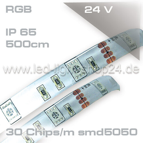 Led Strip RGB 24Volt IP45 150smd Länge: 5m