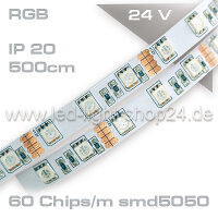 Led Strip RGB 24Volt P20 300smd Länge: 10m