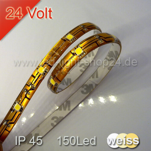 Led Strip weiss 24Volt P45 150smd Länge: 15m, 259,40 €