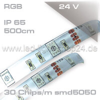 Led Strip auf Rolle 24V RGB IP45 wassergeschützt...