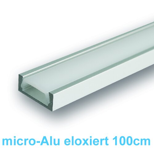 Led Profile Aluminium1m Micro-Alu eloxiert