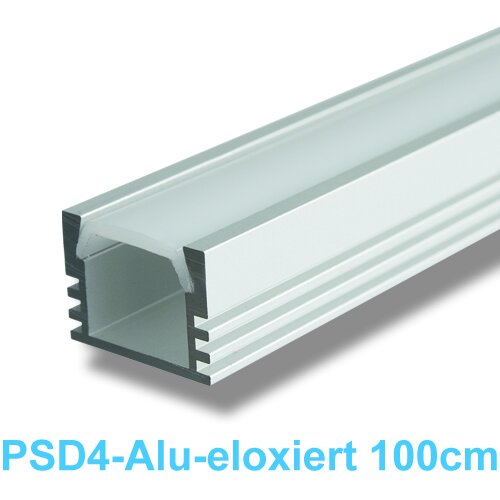 Led Profile PDS4-Alu 1m eloxiert