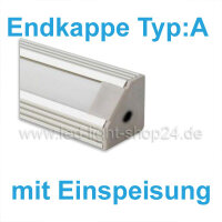 Led Profile Endkappe 1440 Typ: A mit Einspeisung