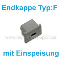 Led Profile Endkappe 00027 Typ: F mit Einspeisung