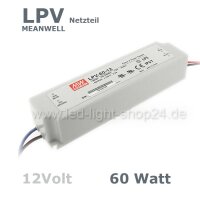 Led Trafo MEANW 12Vl LPV-Serie 60Watt wasserfest IP67