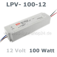 Led Trafo MEANW 12V LPV-Serie 100Watt wasserfest IP67