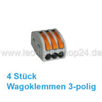 Wagoklemme 3-polig 4Stück