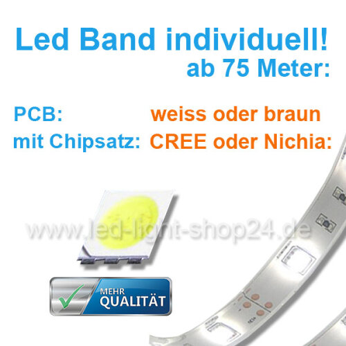 Led Band weiss individuell bestückt 30Chips smd 5050