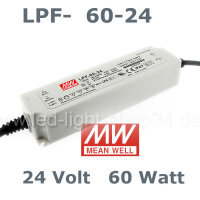 Led Trafo  LPF60 24Volt Meanwell wasserfest