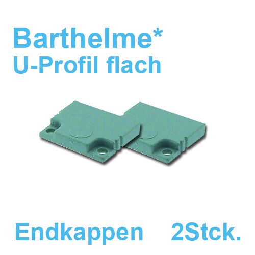 Endkappe für Led Profil U-Form flach *Barthelme