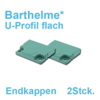 Endkappe für Led Profil U-Form flach *Barthelme