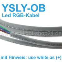 RGB Led Kabel 500m 1 Trommel 4x0,5qmm...