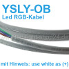 RGB Led Kabel 500m 1 Trommel 4x0,5qmm grün-rot-blau-weiss
