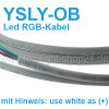 RGB Led Kabel 100m l 4x0,5qmm grün-rot-blau-weiss