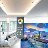 LED Streifen Set RGB /W 10m mit Trafo und Fernbedienung