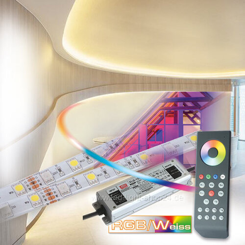 LED Streifen Komplett Set Lichtfarbe RGBW 15m wassergeschützt, 336,99 €
