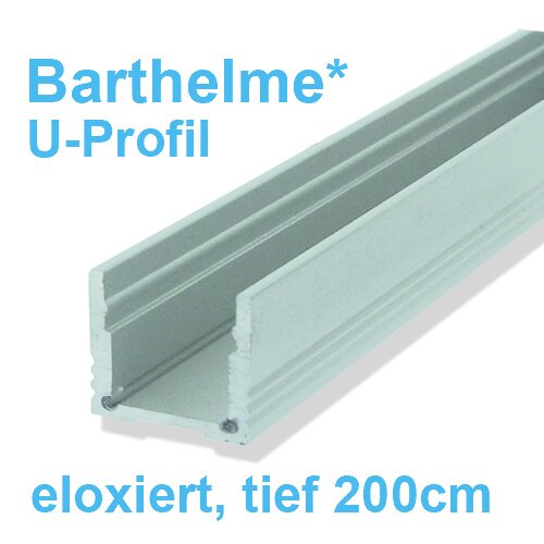 Led Profil eloxiert 200cm U-profil, tief