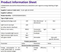 Led Stripe RGBW 2700 K EPISTAR 14,4Watt/1m  IP65 24Volt   500cm Länge