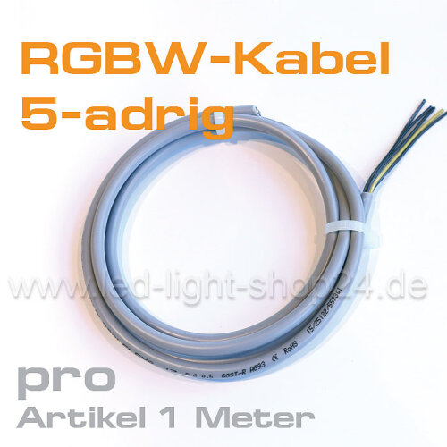 Kabel für RGBW Led Stripe 5-adrig nach LM