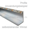 Led Profil 45° 35x35x12mm für indirekte Beleuchtung 160cm Aluminium
