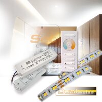 LED Komplettset DUALWEISS LED Streifen 5m EPISTAR* inkl....