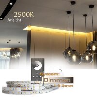 LED Streifen Komplettset warmweiss 5m bis 28 Meter Auswahl- Netzteile & Dimmer