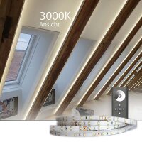 LED Streifen Komplettset warmweiss 5m bis 28 Meter Auswahl- Netzteile & Dimmer