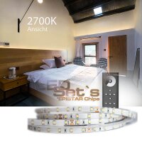 LED Streifen Komplettset warmweiss 5m bis 28 Meter Auswahl- Netzteile & Dimmer