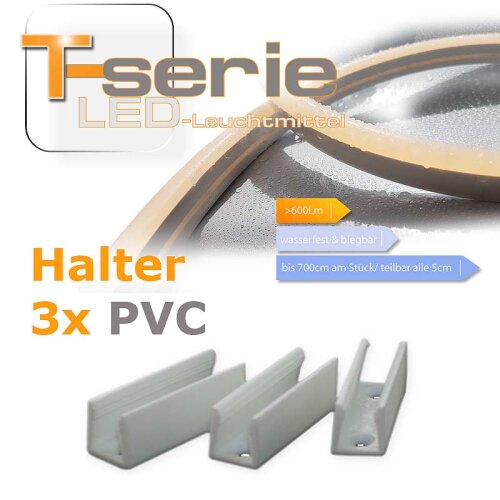 PVC Halter für T-Serie silikon LED Lichtschlauch