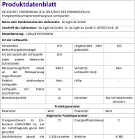 COB LED Streifen 3000K mit durchgehend opaler Lichtwirkung