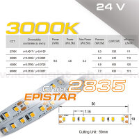 LED Streifen 3000K 5m für Indirekte Deckenbeleuchtung smd2835