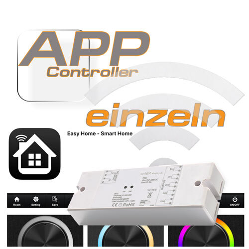 RGBW WIFI LED Controller einzeln 4x8A für App-Steuerung