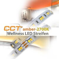 LED Streifen Amber+2700K  für Wellness...