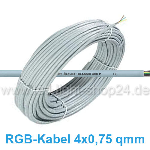 Led RGB Kabel 4x0,75--numerische Kennzeichnung---
