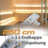 SAUNA LED Streifen 250cm / 400cm  für Sauna Beleuchtung bis 110°C