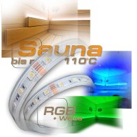 RGBW LED Strip 250cm / 400cm für Sauna als Farblicht...