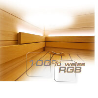 RGBW LED Strip 250cm / 400cm für Sauna als Farblicht Beleuchtung