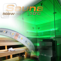 RGBW LED Strip 250cm / 400cm für Sauna als Farblicht Beleuchtung