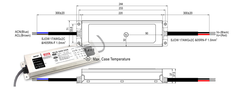 ELG-240-24Volt DALI Meanwell Netzteil 