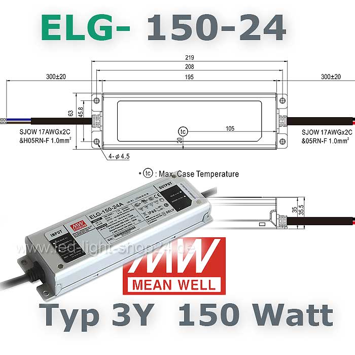 ELG LED Netzteil  ELG-150 24-3Y