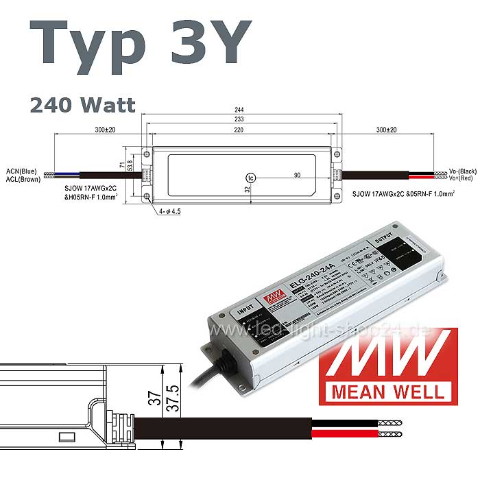 ELG LED Netzteil  ELG-240 24-3Y